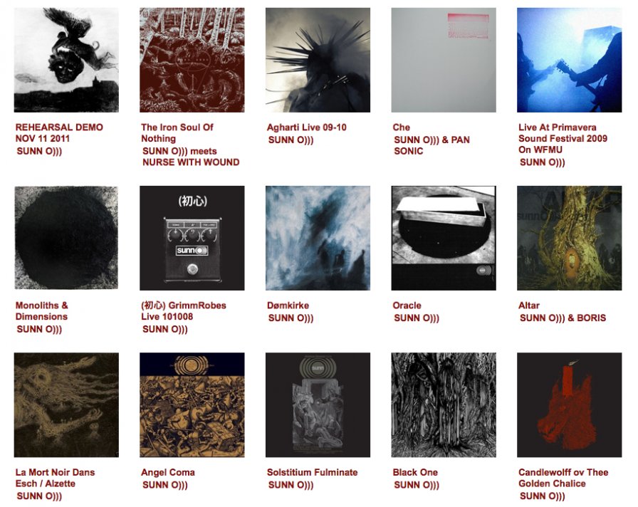 sunn 0))) entire discography up for free streaming on Bandcamp; this will forever be newsworthy