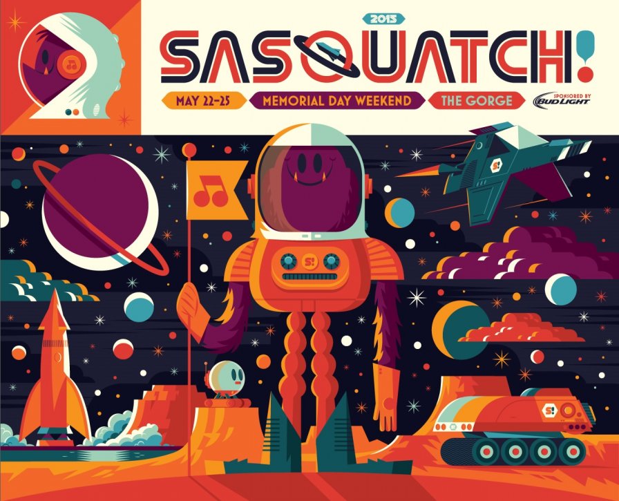 Sasquatch! Music Festival 2015 lineup announced, featuring possible Mars rover appearance
