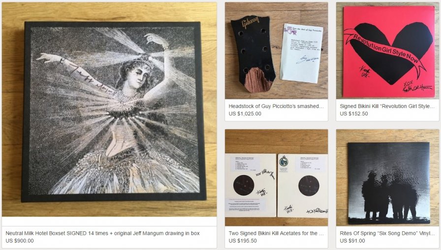 Neutral Milk Hotel auction rare items to benefit Phil Elverum's wife, Geneviève