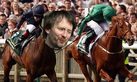 Radiohead (The Horse) set to race in The Kentucky Derby; meanwhile, Muse (The Donkey) misses the qualifying round