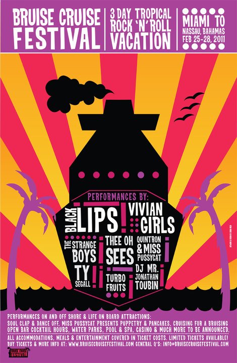 Bruise Cruise music fest sets sail with The Black Lips, Vivian Girls, Oh Sees: Can hipsters make anything cool?