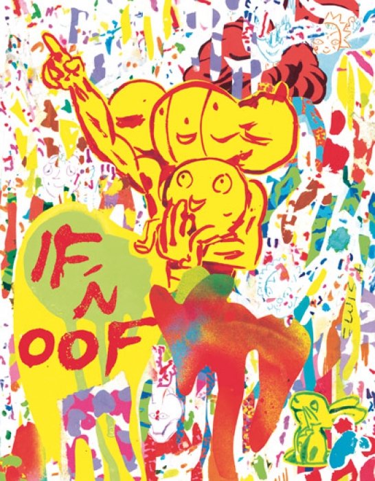 Brian Chippendale (Lightning Bolt, Black Pus) to release "If 'n Oof," an 800-page graphic novel made using a wonderful rainbow of colors